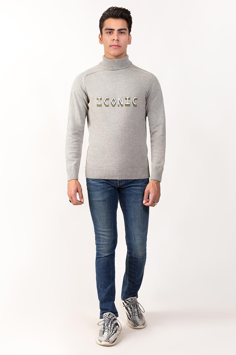 Ash Grey Fashion Sweater FS-SWT-FD-254-01
