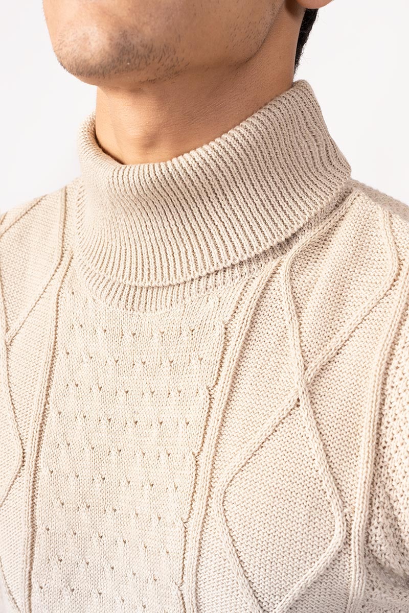 Oatmeal Fashion Sweater FS-SWT-FD-256-01