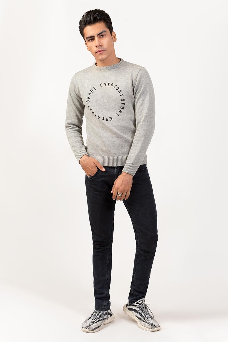 Ash Grey Fashion Swater FS-SWT-FD-260-01