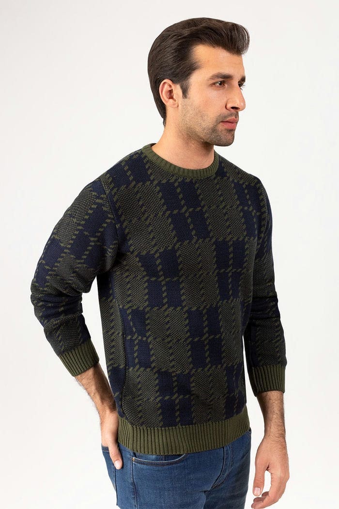 Green Navy Fashion Sweater FS-SWT-FD-261-01