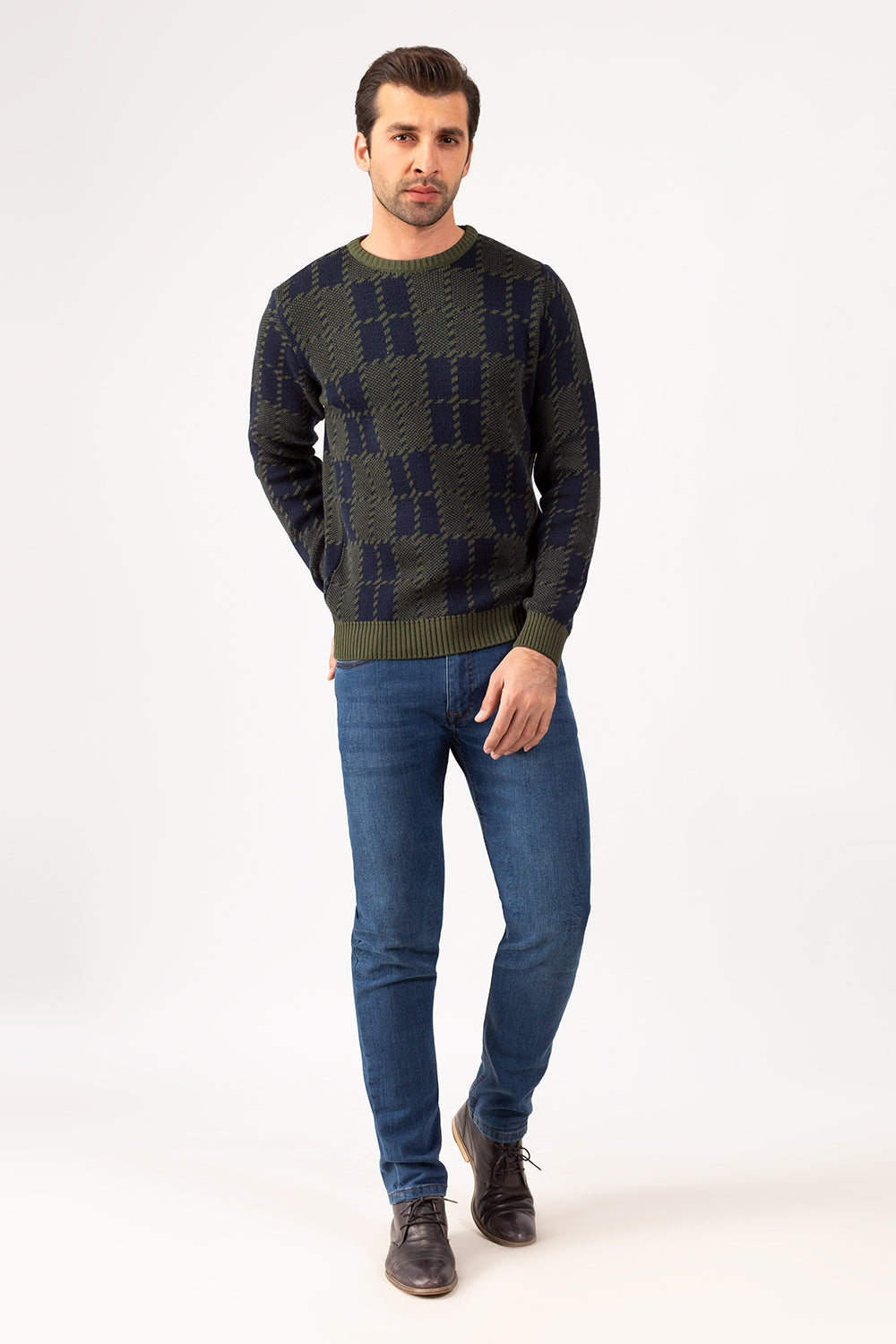 Green Navy Fashion Sweater FS-SWT-FD-261-01