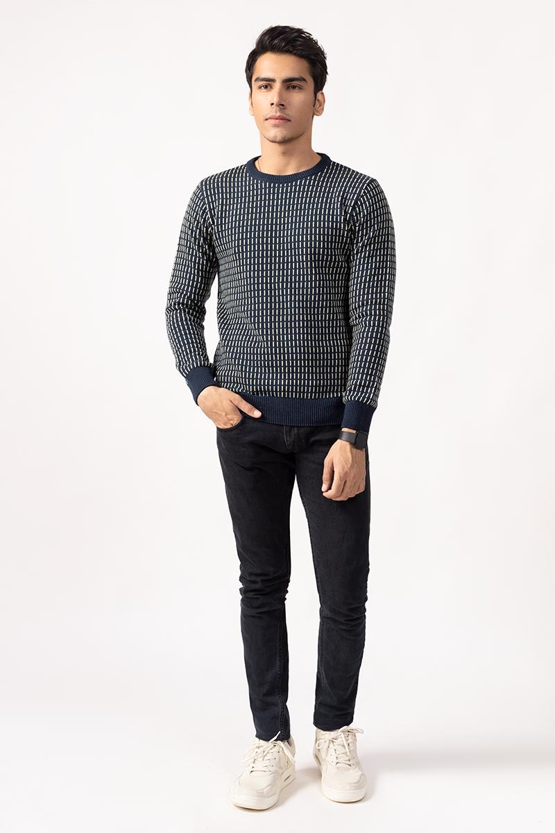 Navy Fashion Sweater FS-SWT-FD-265-01