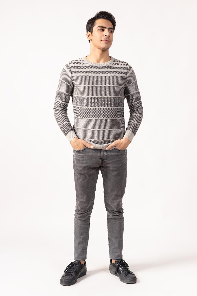 Charcoal Fashion Sweater FS-SWT-FD-282-01