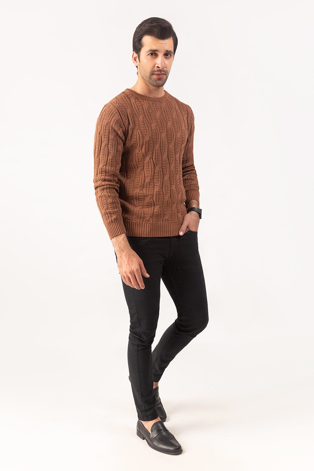 Brown Fashion Sweater FS-SWT-FD-284-01