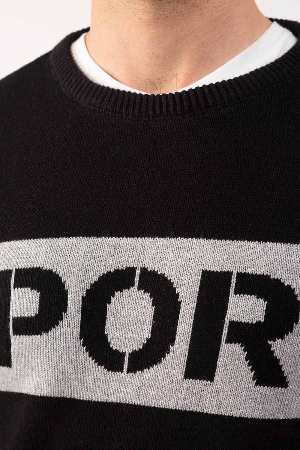 Black-Grey Fashion Sweater FS-SWT-FD-288-01