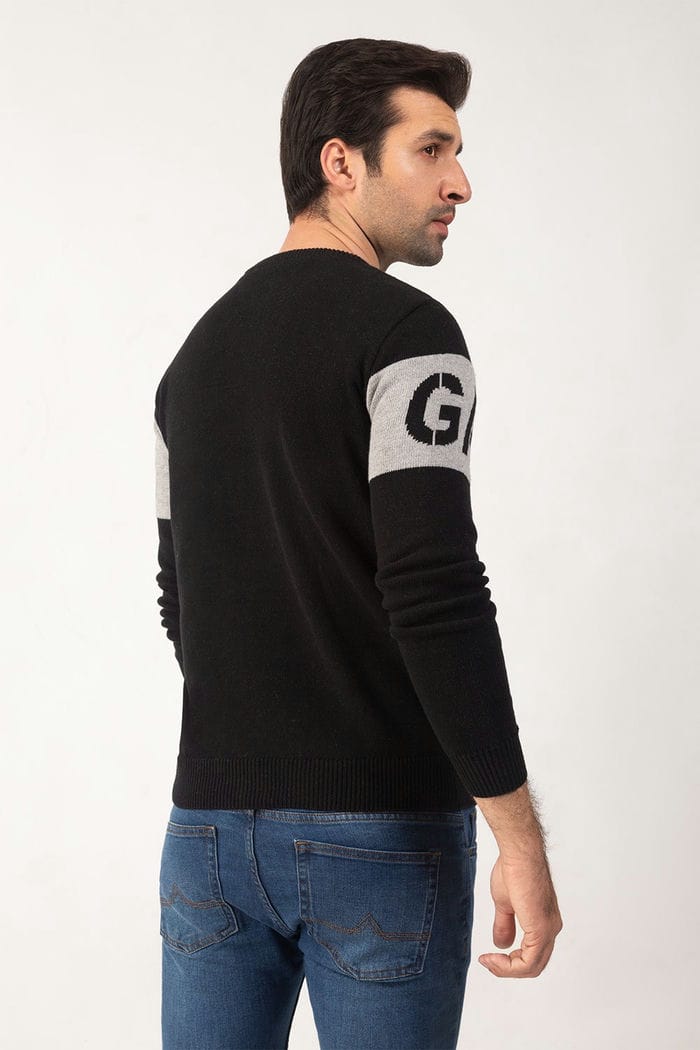 Black-Grey Fashion Sweater FS-SWT-FD-288-01