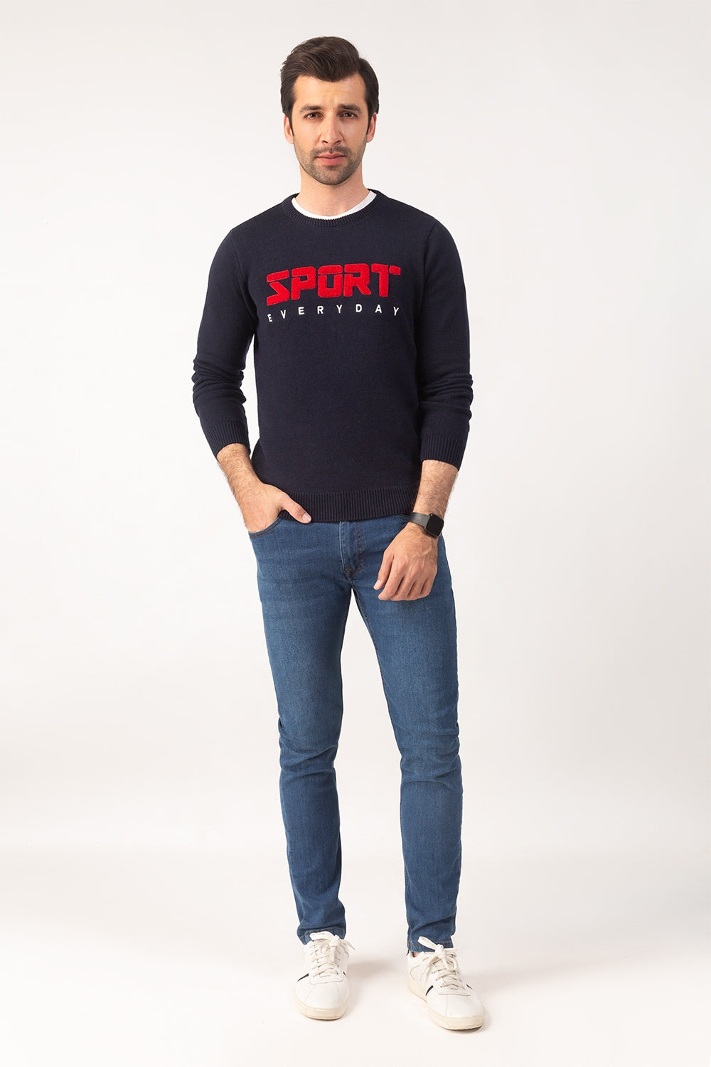 Navy Fashion Sweater FS-SWT-FD-290-01