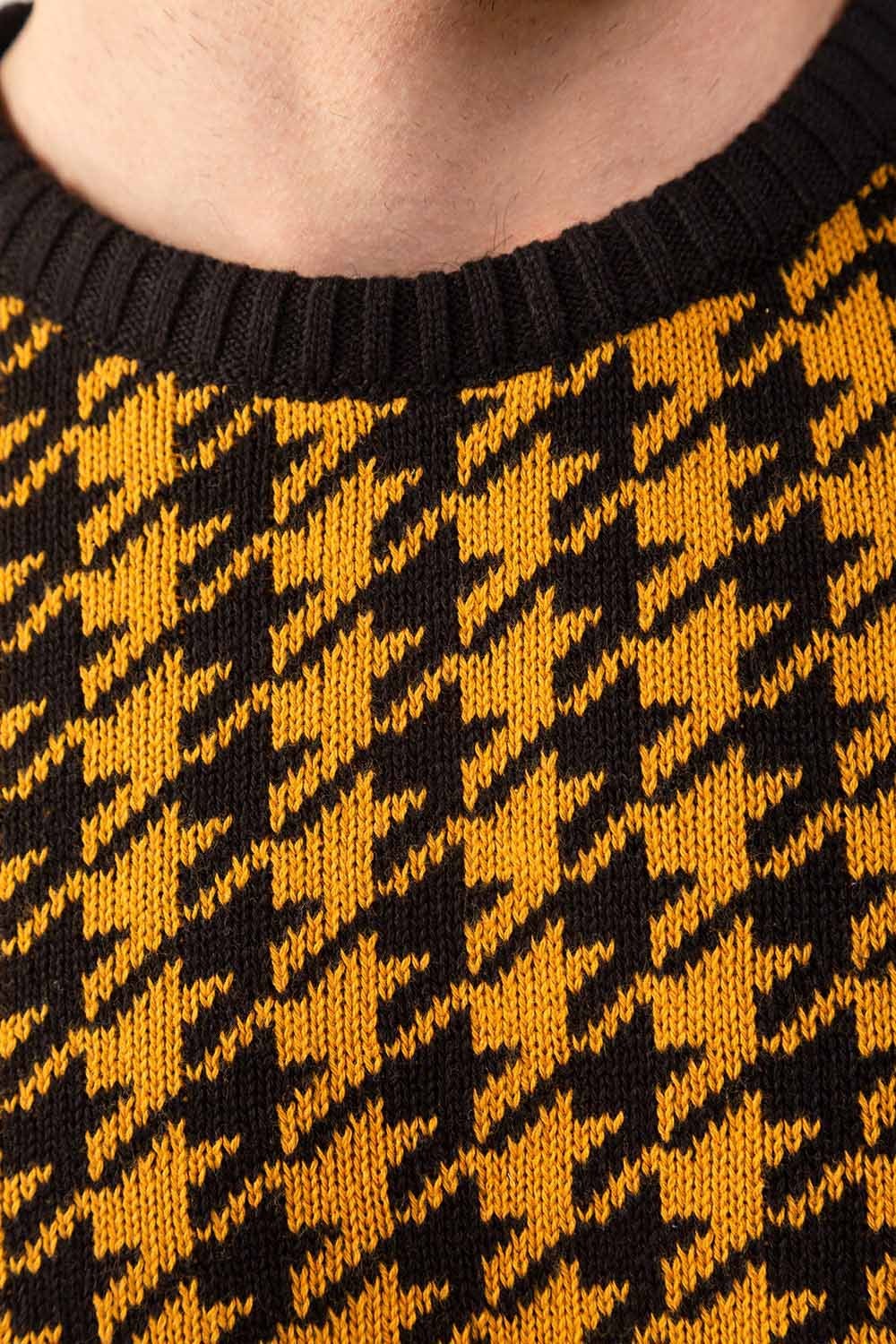 Mustard Black Fashion Sweater FS-SWT-FD-296-01