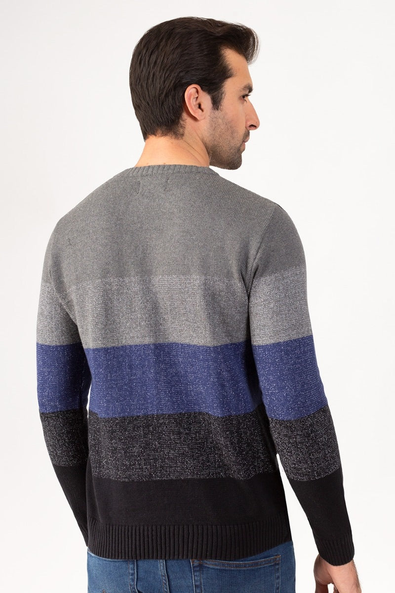 Grey Blue Fashion Sweater FS-SWT-FD-299-01