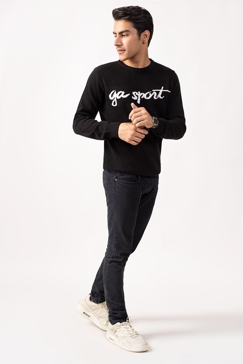 Black Fashion Sweater FS-SWT-FD-252-01