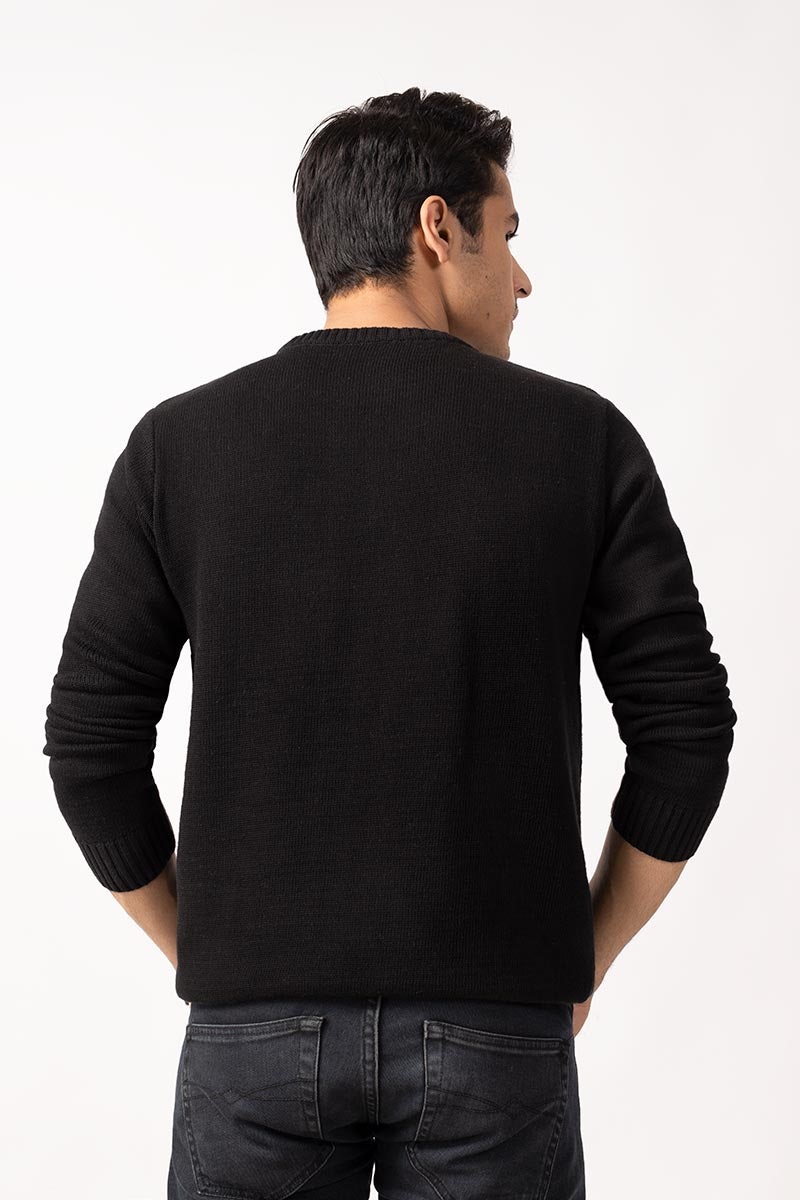 Black Fashion Sweater FS-SWT-FD-252-01