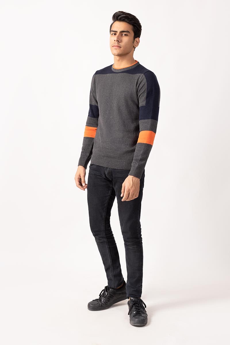 Charcoal Fashion Sweater FS-SWT-FD-263-01