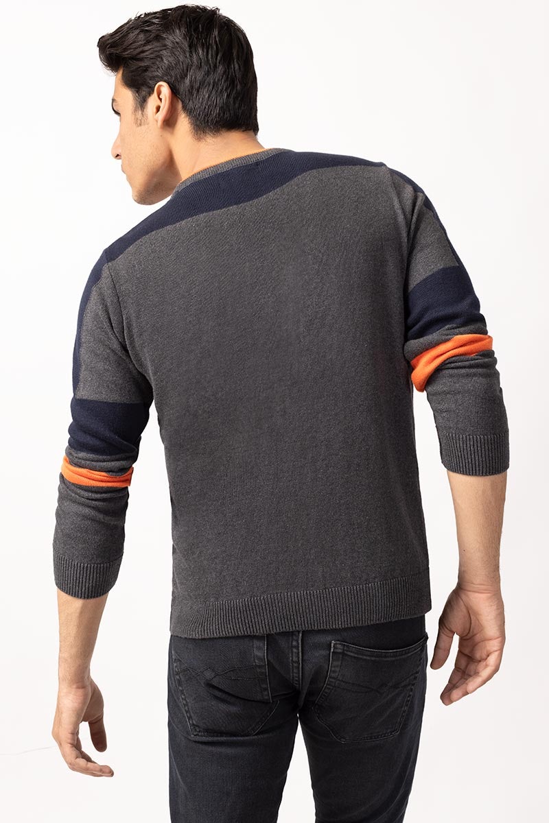 Charcoal Fashion Sweater FS-SWT-FD-263-01