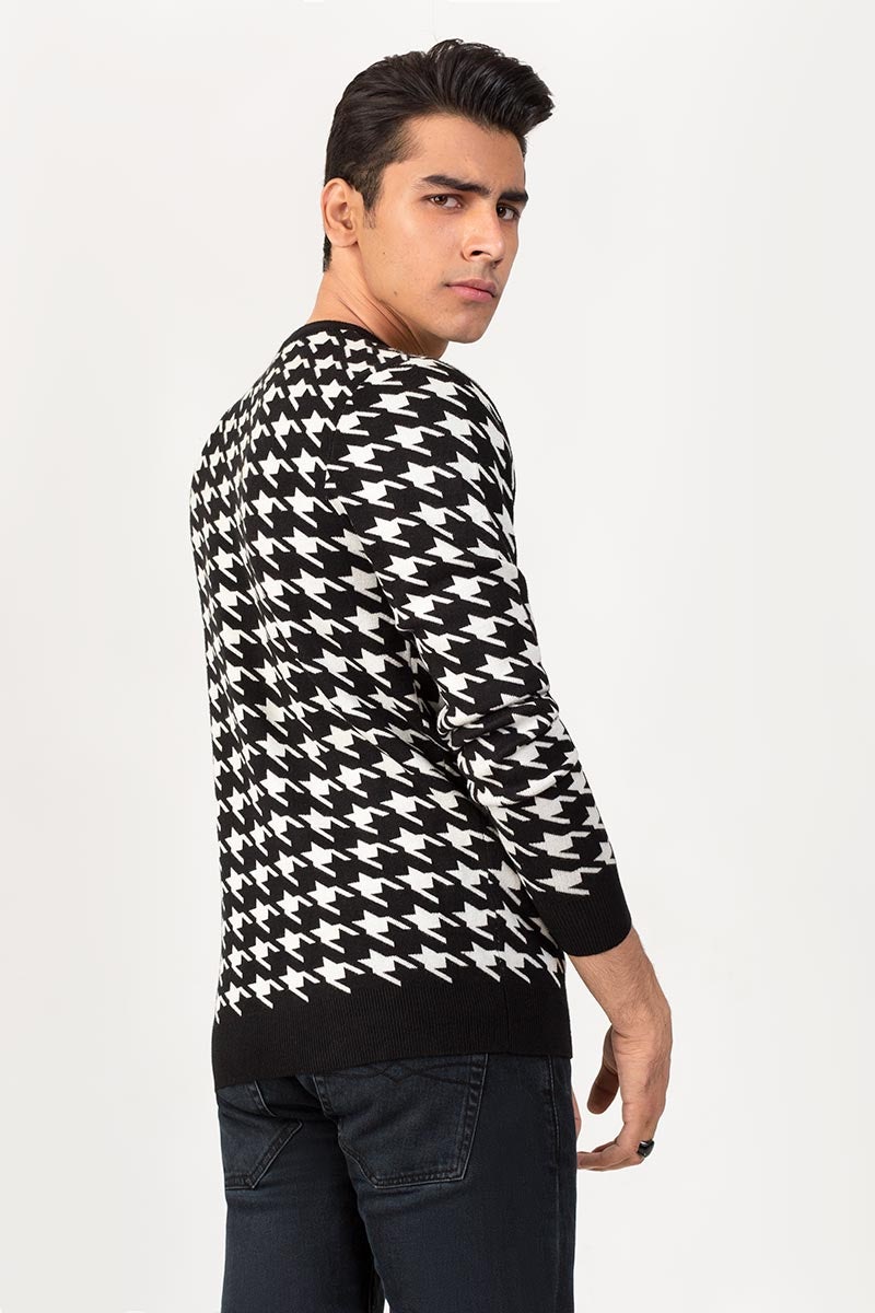 Black & White Fashion Sweater FS-SWT-VPN-FD-218-01