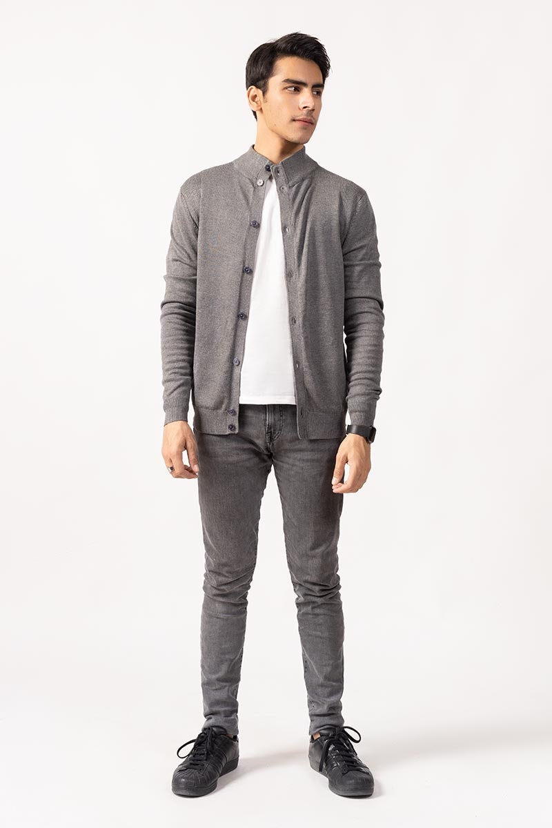 Charcoal Fashion Sweater FS-SWT-VPN-FD-214-01