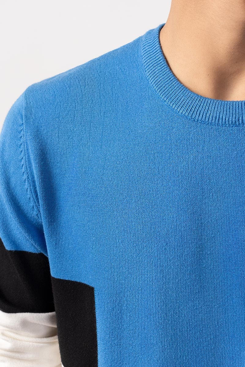 Blue Off White Fashion Sweater FS-SWT-VPN-FD-220-01