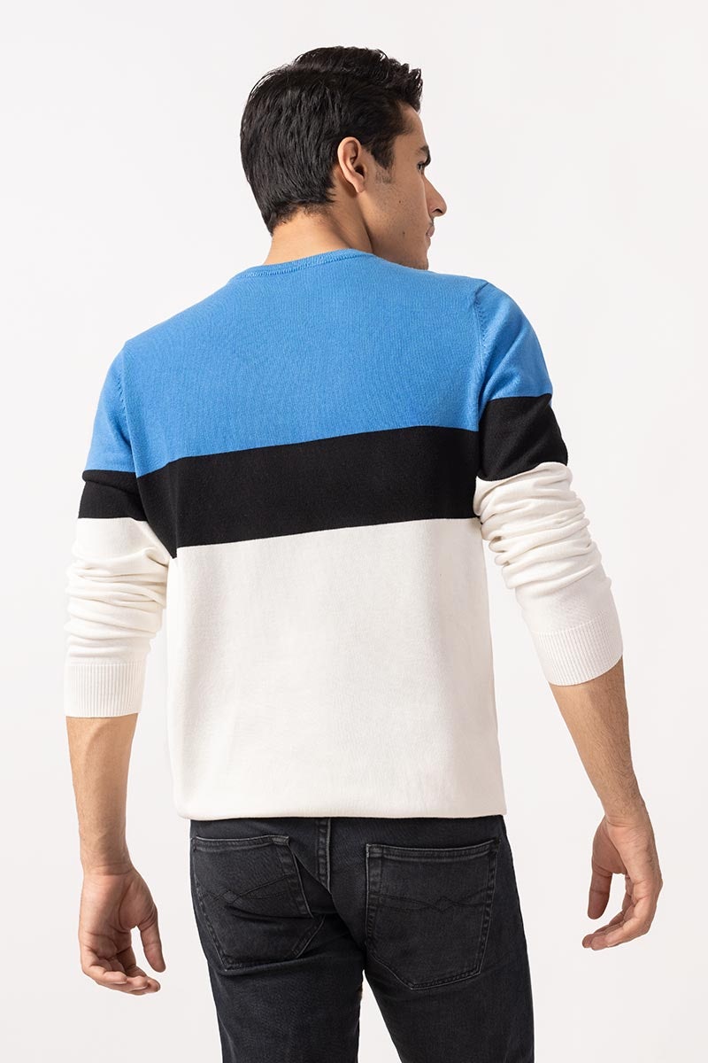 Blue Off White Fashion Sweater FS-SWT-VPN-FD-220-01