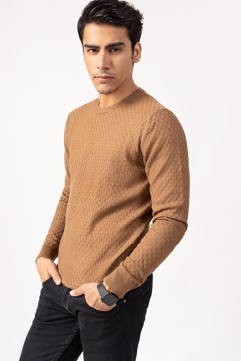 Brown Fashion Sweater FS-SWT-VPN-FD-221-01