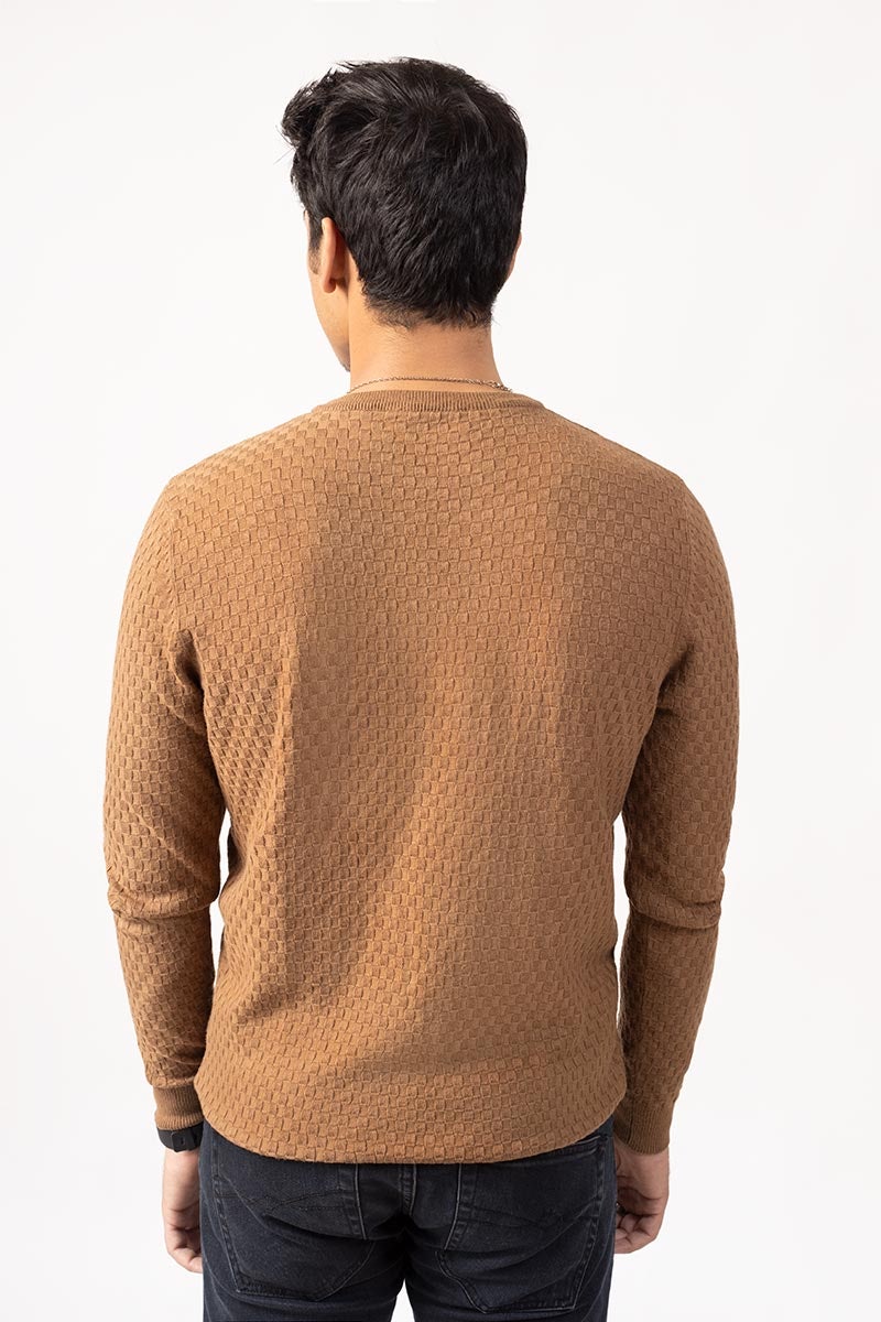 Brown Fashion Sweater FS-SWT-VPN-FD-221-01