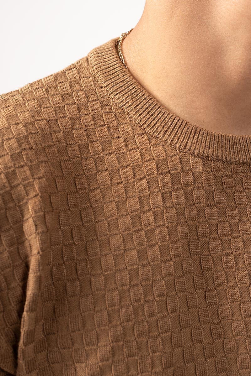 Brown Fashion Sweater FS-SWT-VPN-FD-221-01