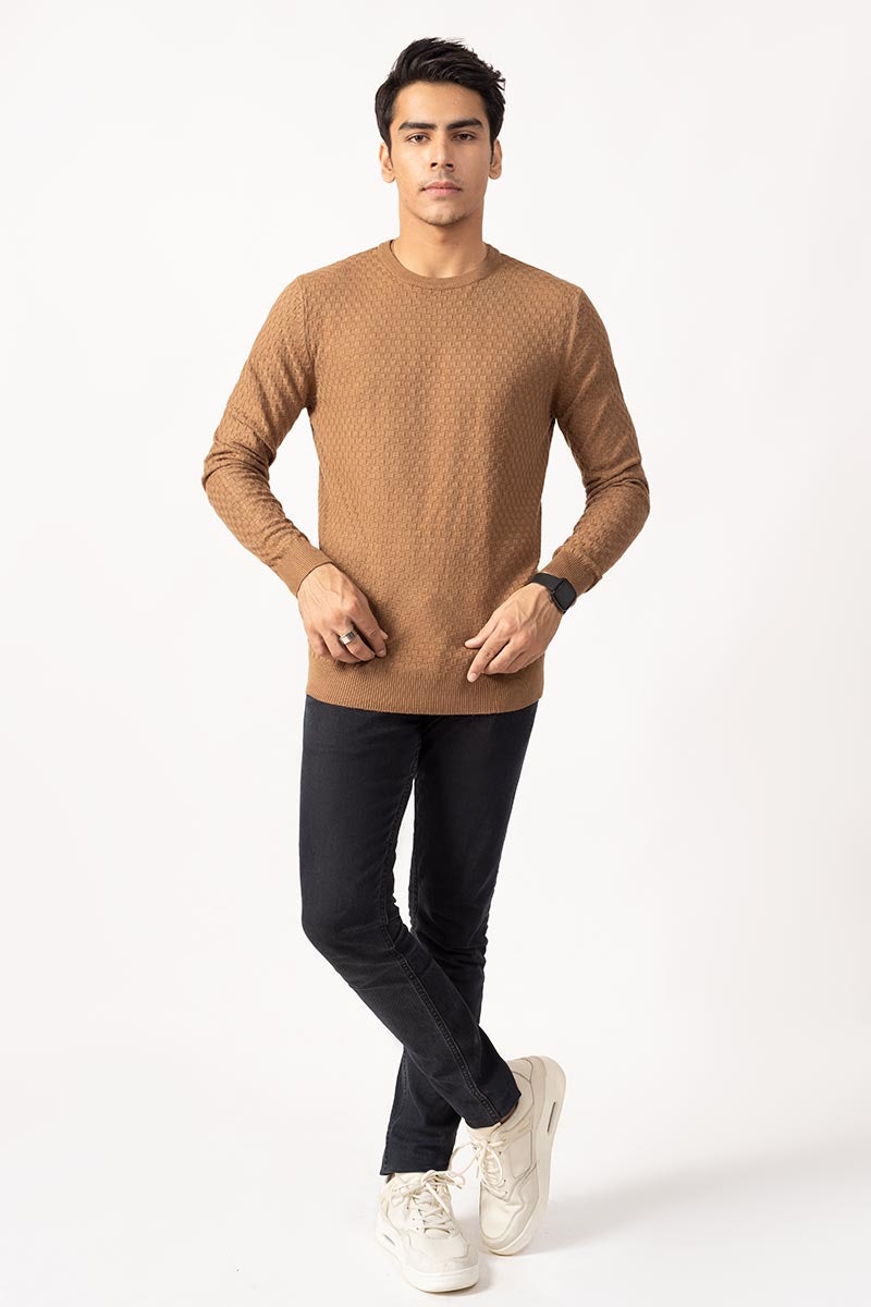 Brown Fashion Sweater FS-SWT-VPN-FD-221-01