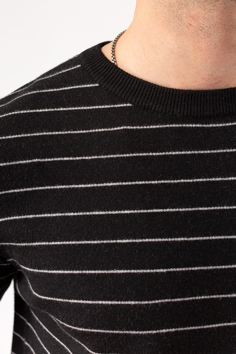 Black Grey Fashion Sweater FS-SWT-VPN-FD-236-01