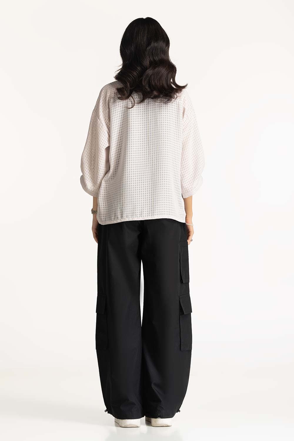 Geimetric Design Shirt Collar WM-CS-SS24-058