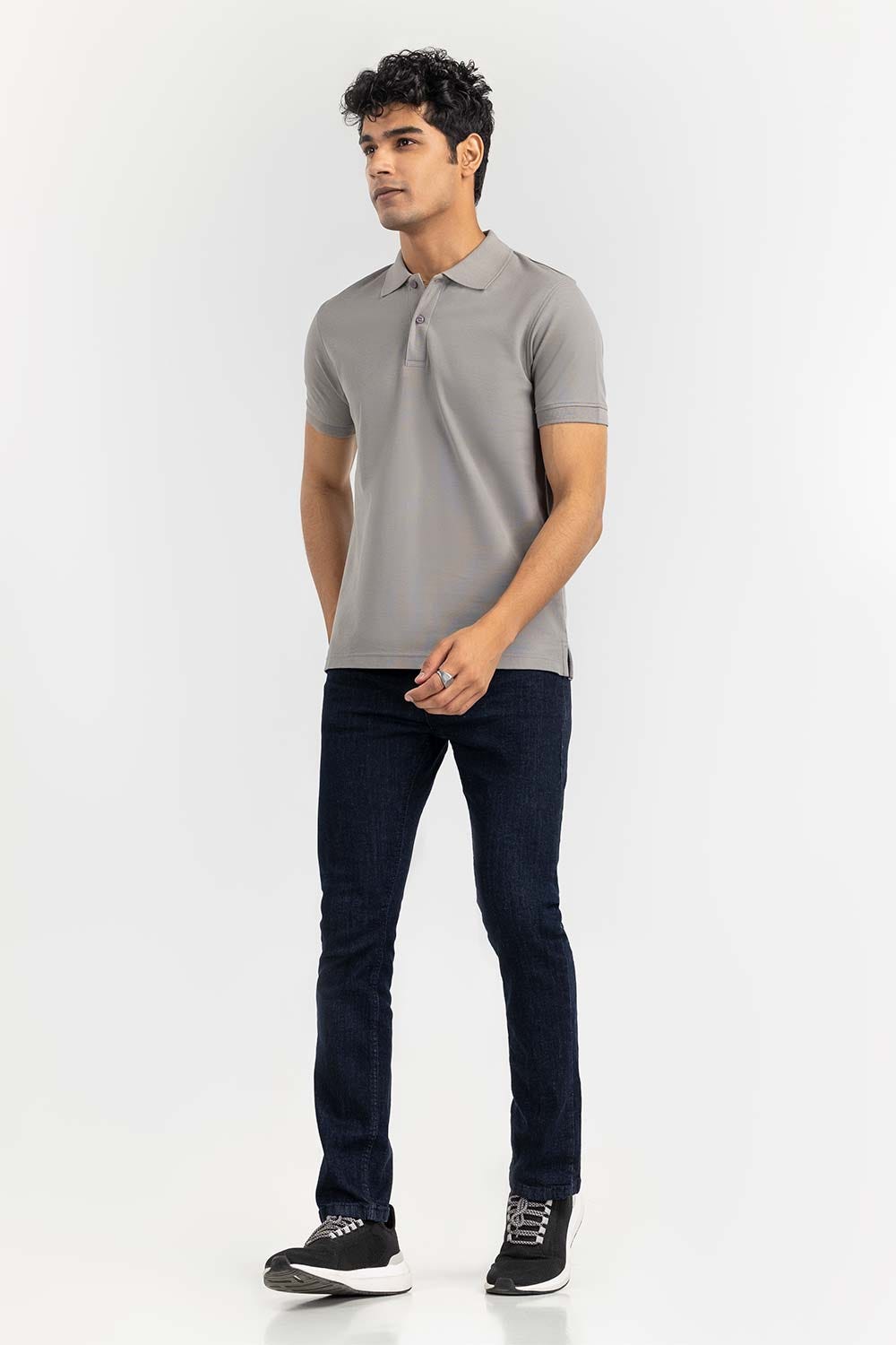 Glacier Grey Signature Polo PKP-SB-145