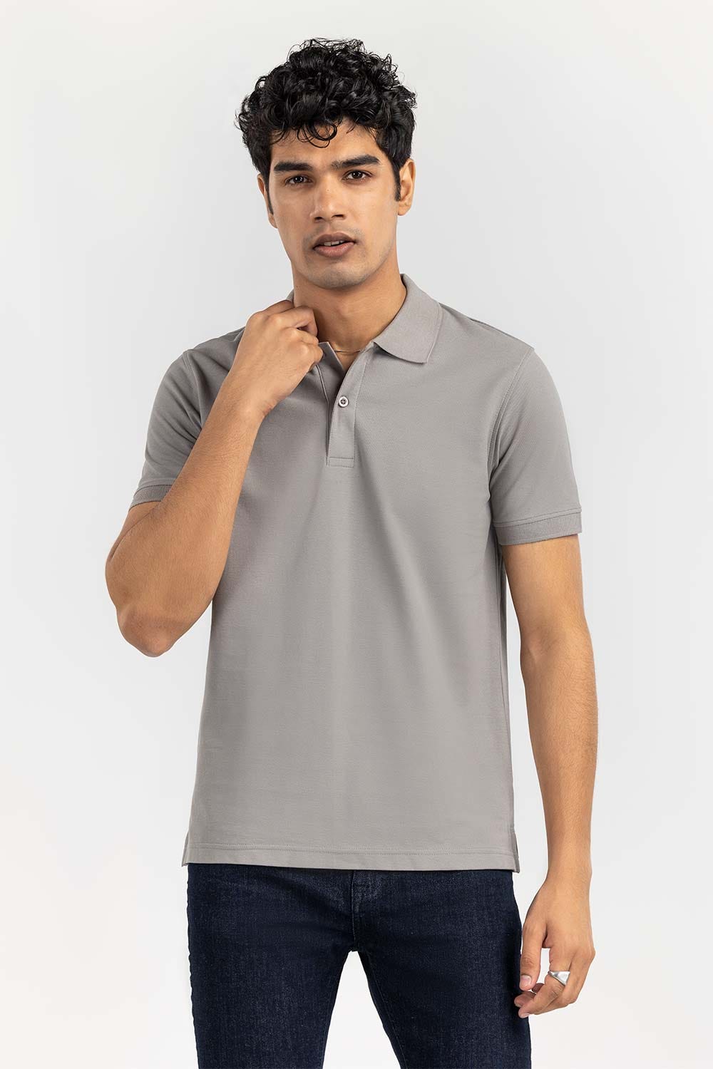 Glacier Grey Signature Polo PKP-SB-145