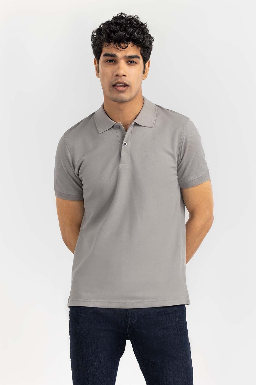 Glacier Grey Signature Polo PKP-SB-145