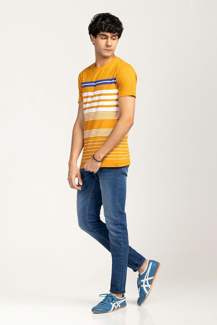 Gold-White Urban T-Shirt YD-URB-TEE-D18-02