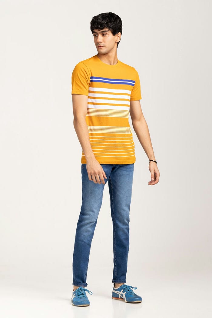 Gold-White Urban T-Shirt YD-URB-TEE-D18-02