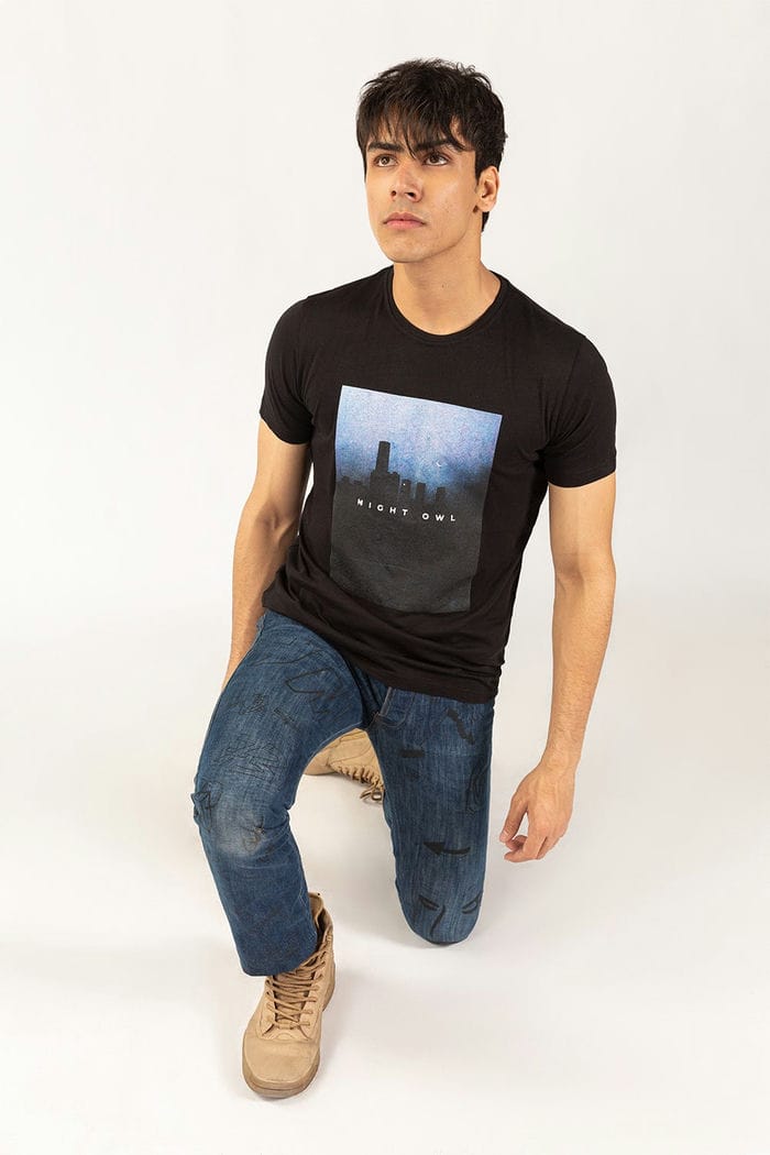 Graphic Black T-Shirt JGP-URB-D229