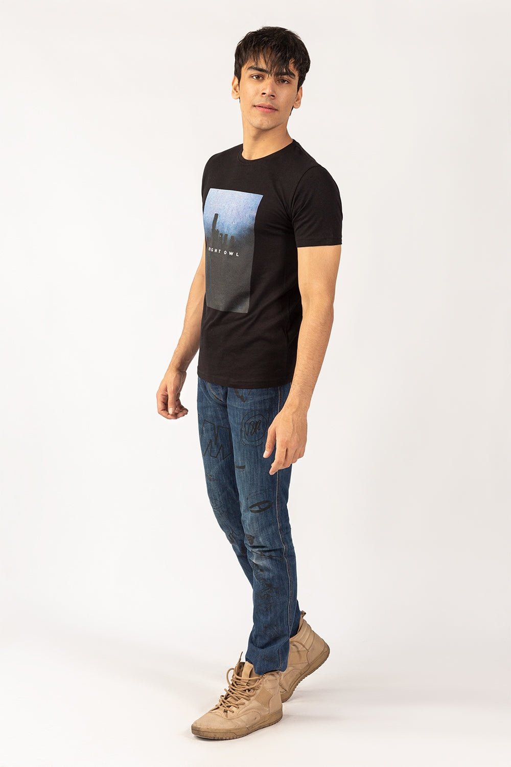 Graphic Black T-Shirt JGP-URB-D229