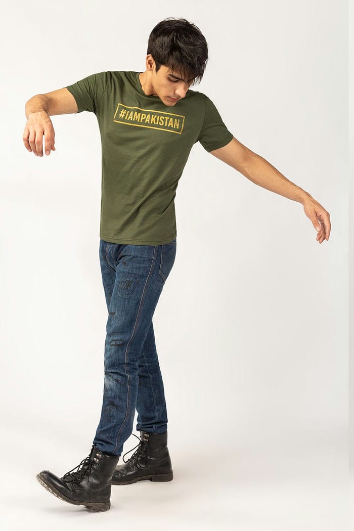 Graphic Green T-shirt JGP-URB-D243-01