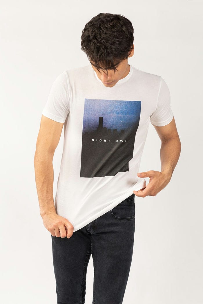 Graphic White T-Shirt JGP-URB-D228