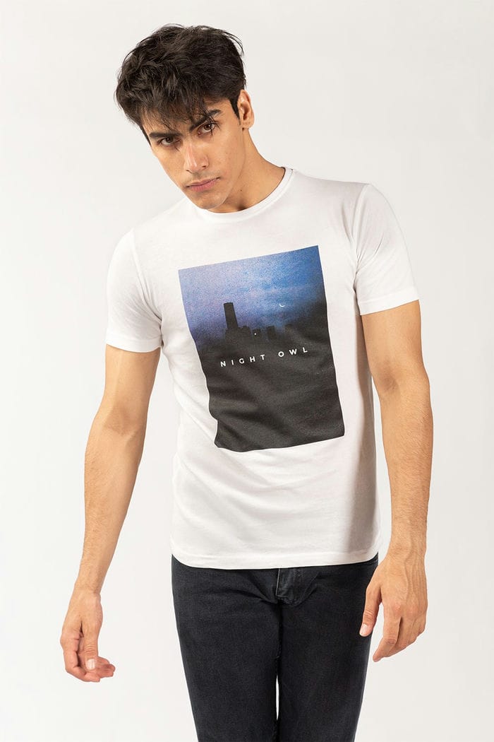 Graphic White T-Shirt JGP-URB-D228