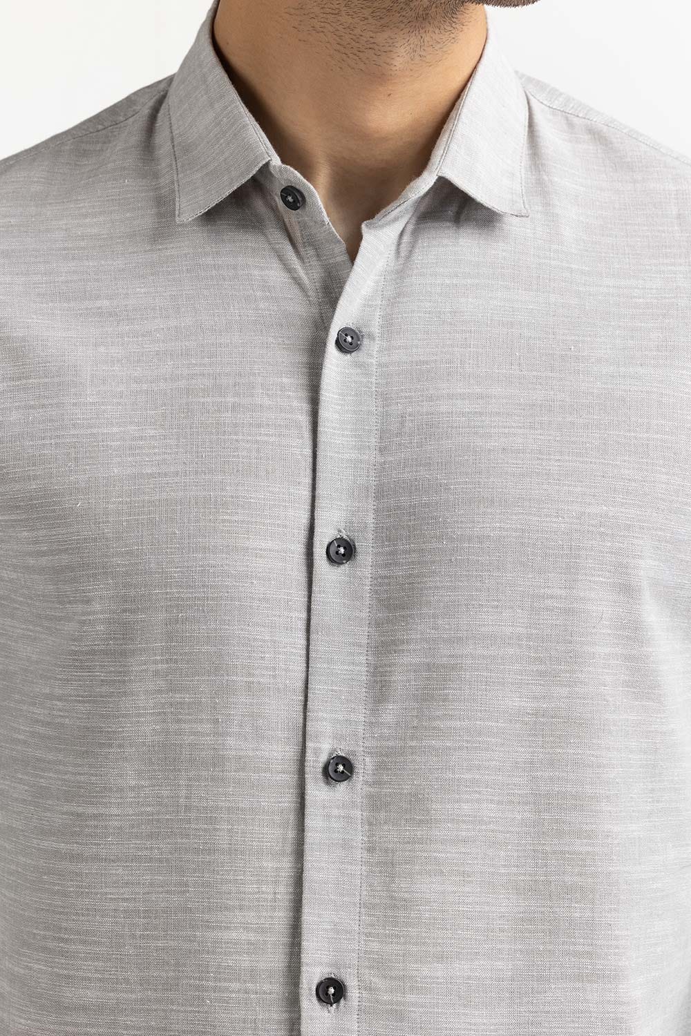 Grey Basic Casual Shirt MN-CS-YD23-021