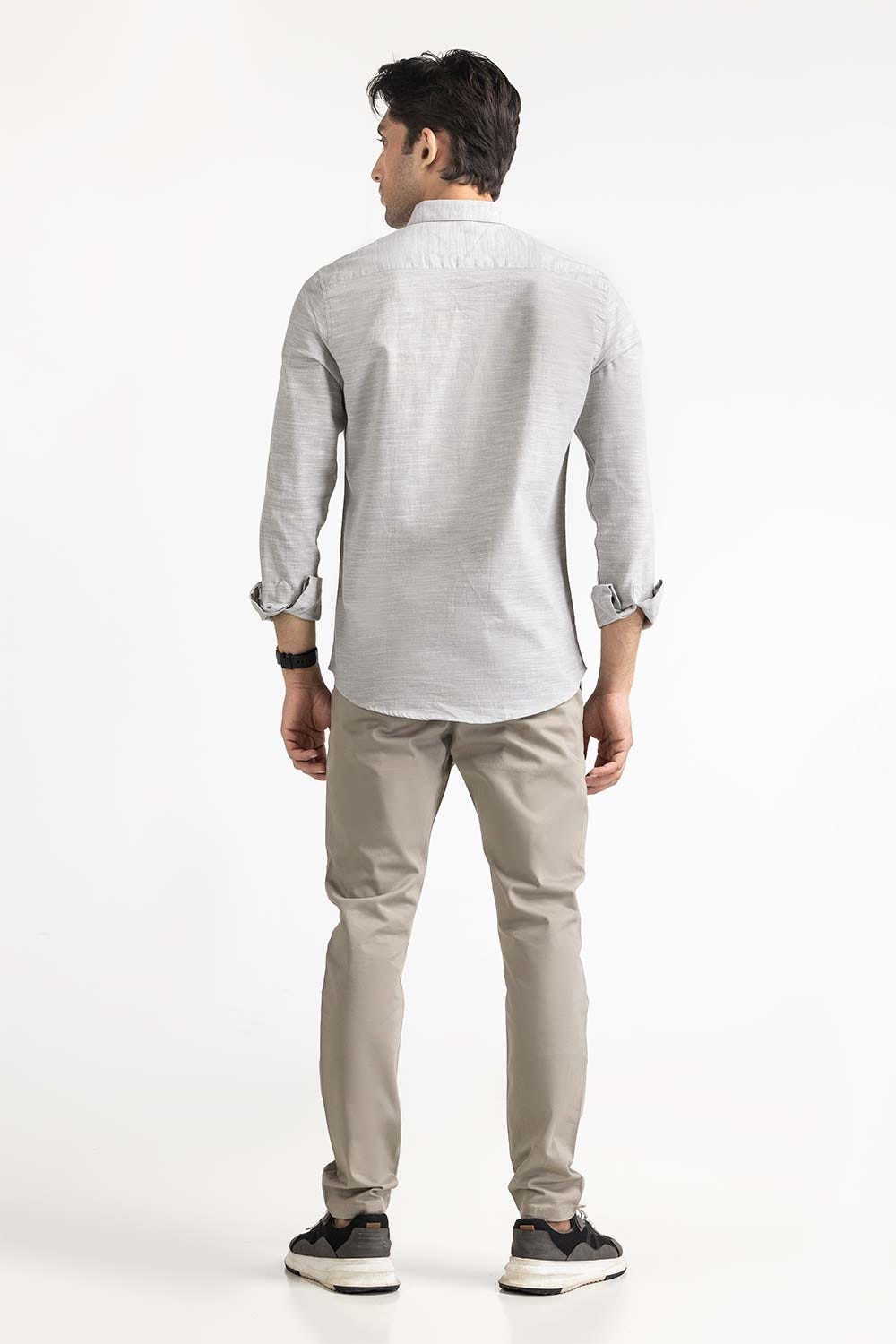 Grey Basic Casual Shirt MN-CS-YD23-021