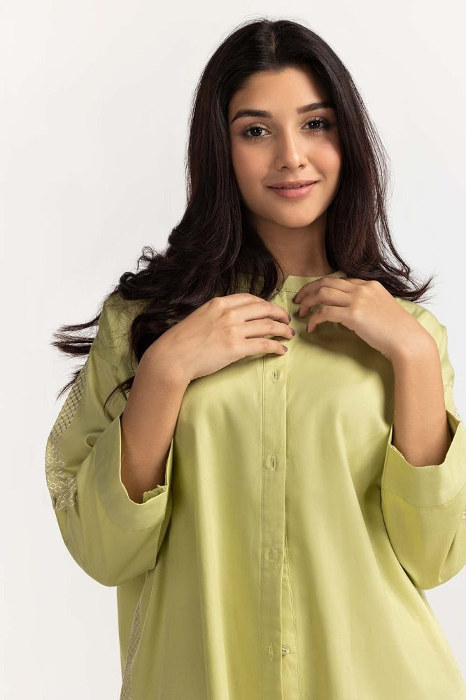 Green Basic Blouse WM-BLS23-008