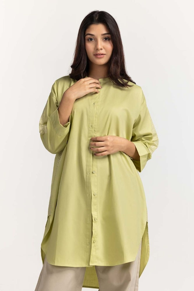 Green Basic Blouse WM-BLS23-008