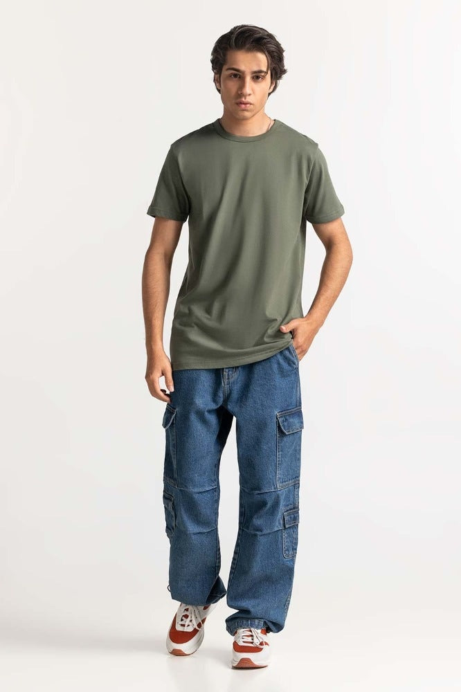 Green Basic Comfort Tee TS-CNSJ24-056