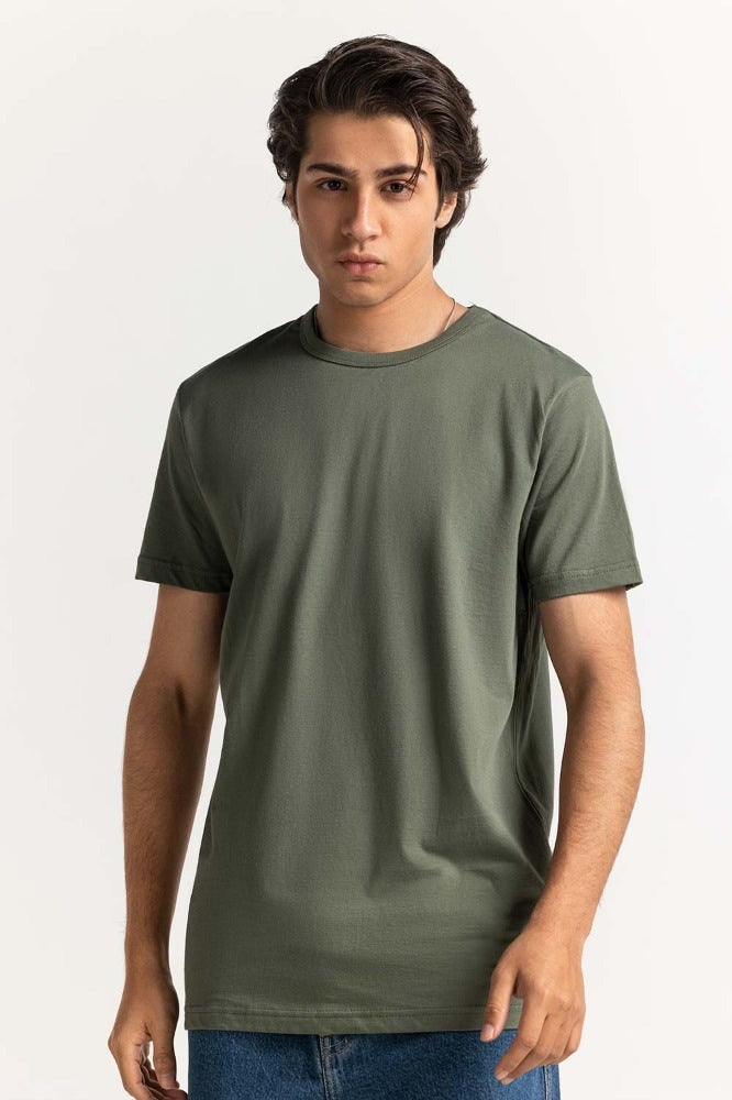 Green Basic Comfort Tee TS-CNSJ24-056