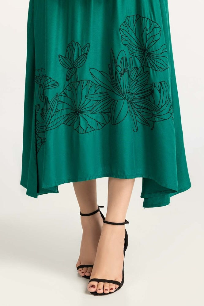 Green Basic Dress WM-DRSWS23-015