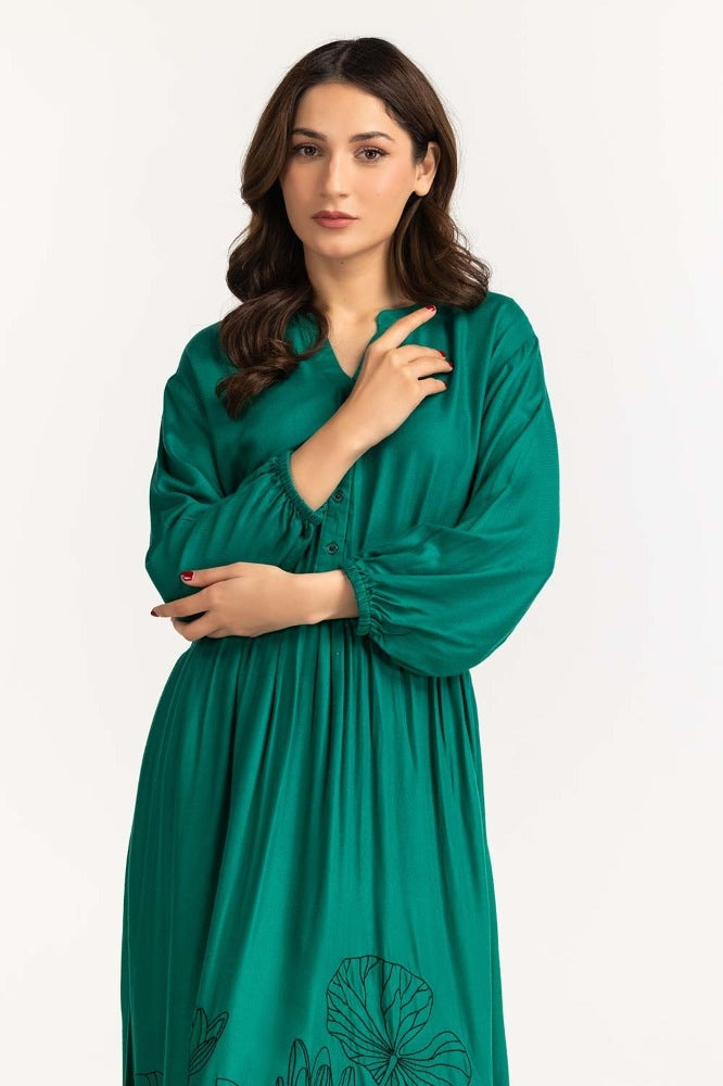 Green Basic Dress WM-DRSWS23-015