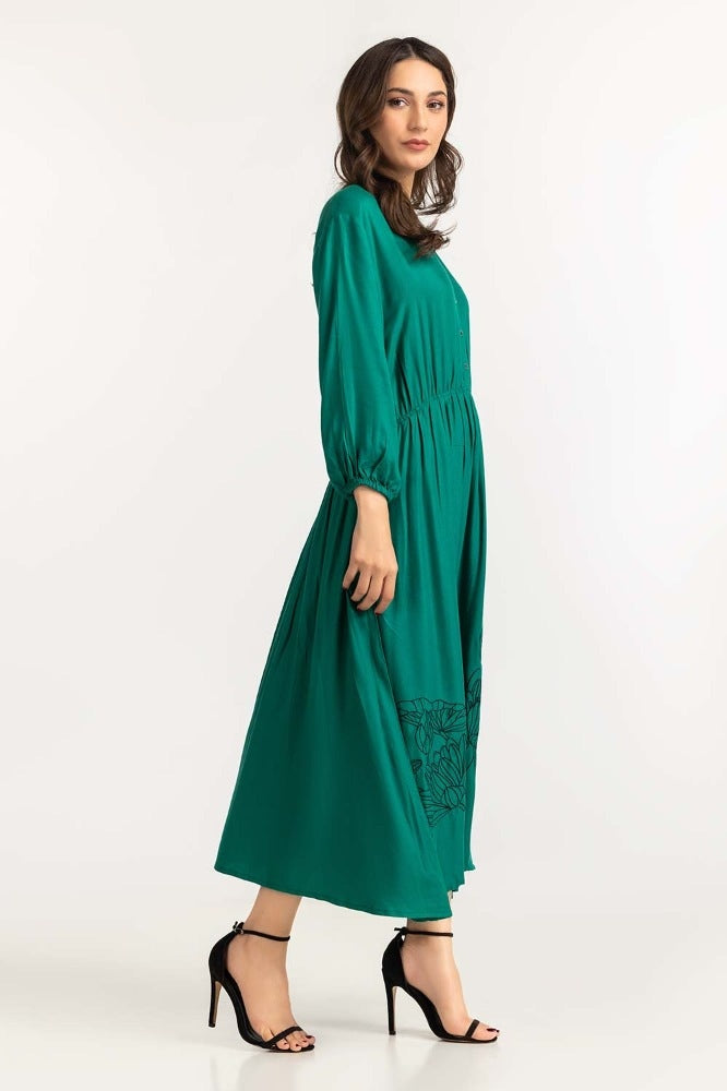 Green Basic Dress WM-DRSWS23-015