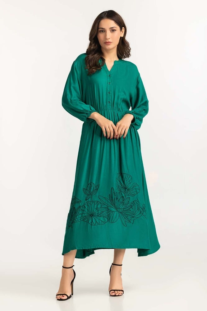 Green Basic Dress WM-DRSWS23-015