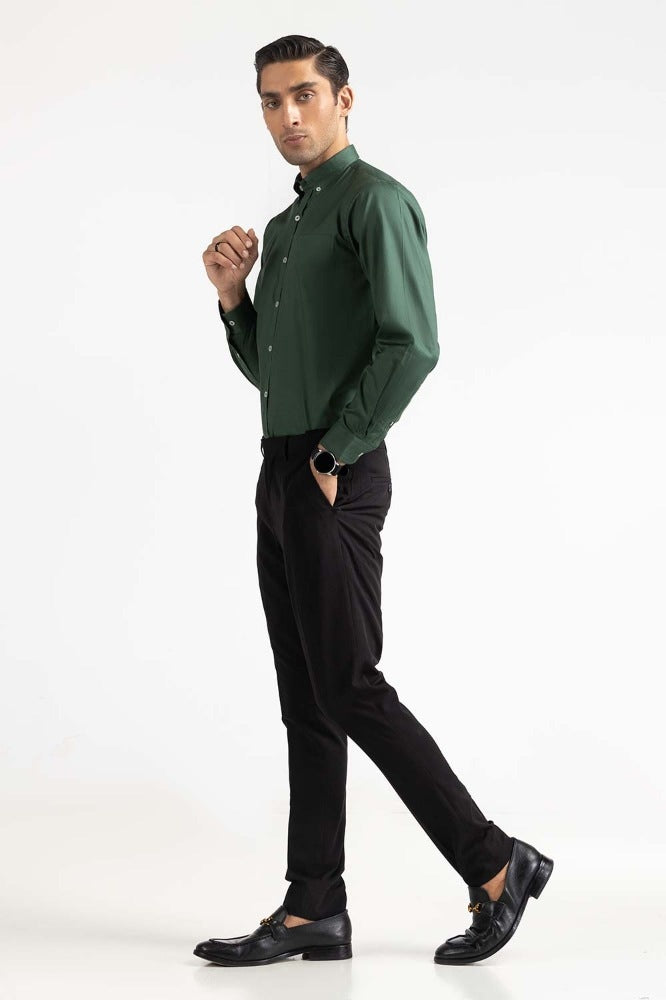 Green Basic Dyed Formal Shirt MN-FS-PD23-003