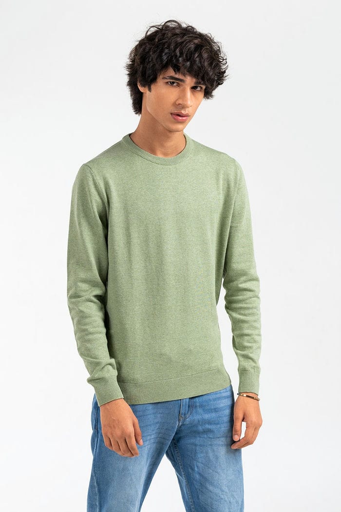 Green Basic Sweater FS-SWT-D34-04