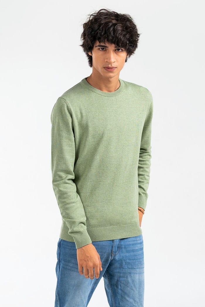 Green Basic Sweater FS-SWT-D34-04